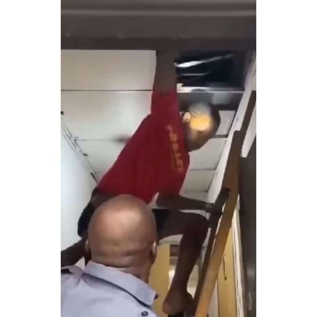 Man sneaks into FCMB branch, hides overhead after hours, but alarmed staff uncover plot the next morning