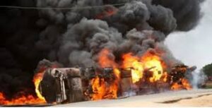 Victims were reportedly scooping fuel when the tanker exploded along Agaie-Baddegi Road