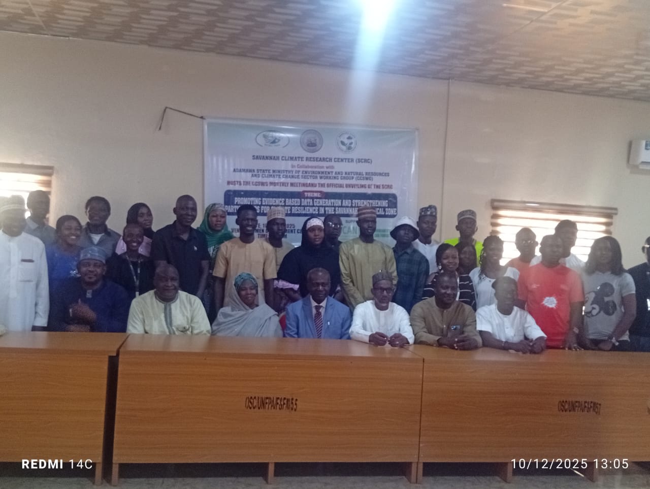 Participants at the December Climate Change Sector Working Group meeting at the Women Development Centre, Yola, where the SCRC was officially unveiled.